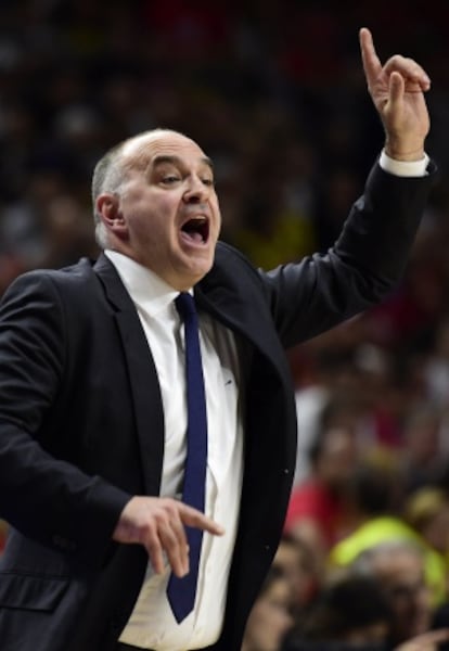 Laso, durante la final de la Euroliga.