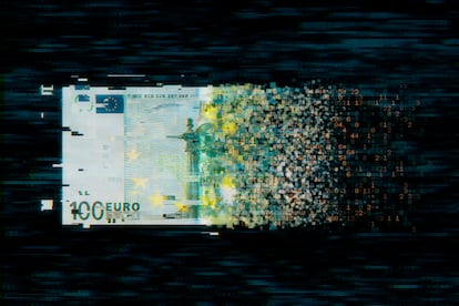 El euro digital se alojará en un monedero virtual con el que se podrán efectuar las mismas transacciones que se realizan con las monedas y los billetes.
