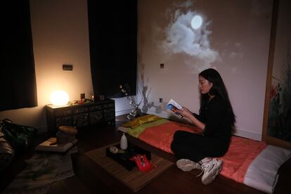 Una de las habitaciones del 'hanok'.