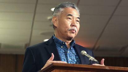 El gobernador David Ige en Honolulu, la capital de Hawái.