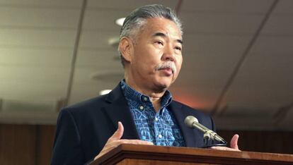 El gobernador David Ige en Honolulu, la capital de Haw&aacute;i.
 