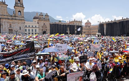Marcha nacional contra Gustavo Petro