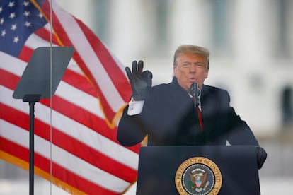 Donald Trump, el 6 de enero de 2021, antes del asalto al Capitolio.