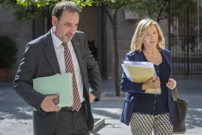 Espadaler i Ortega, ahir, arribant al Consell Executiu