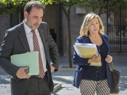 Espadaler i Ortega, ahir, arribant al Consell Executiu