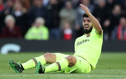 Luis Suárez, en Anfield.