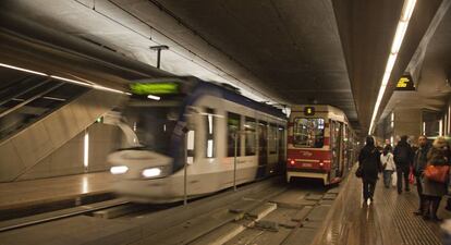 Metro de Ámsterdam.