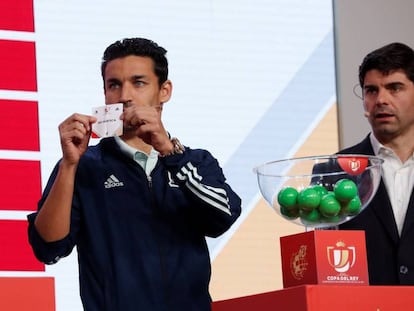 Jesús Navas, durante el sorteo de Copa del Rey del pasado noviembre.