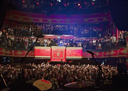 Aspecto de la sala durante el concierto de febrero en Londres.