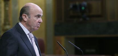 El ministro de Econom&iacute;a, Industria y Competitividad, Luis de Guindos.