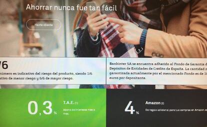 Web de Coinc donde se anuncia la rentabilidad ofrecida del 0,3%.