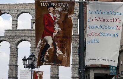 Carteles del Hay Festival en Segovia.