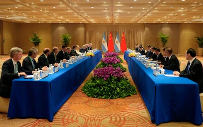La reunión bilateral entre Javier Milei y Xi Jin Pin este martes en Río de Janeiro, Brasil.