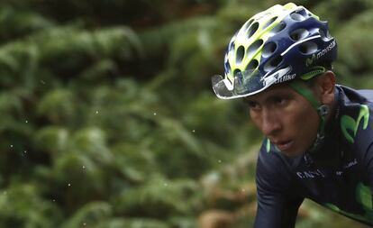 Nairo Quintana durante la Vuelta.