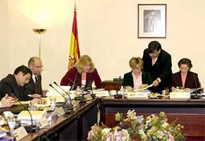 Pilar del Castillo durante una reunión de la Conferencia Sectorial de Educación.