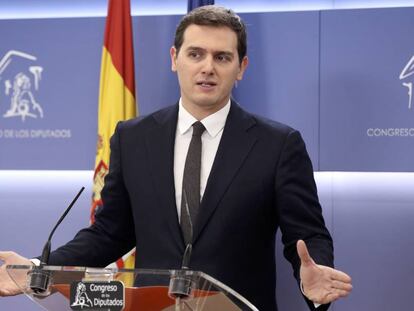 Roda de premsa d'Albert Rivera per valorar l'any polític.