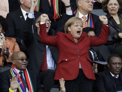 El grito de Merkel: "Abrumador, un sueño hecho realidad"