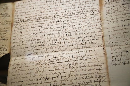 Otro detalle de las cartas de Colón. 
