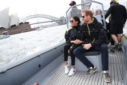 Los duques de Sussex en Australia, en octubre de 2018.