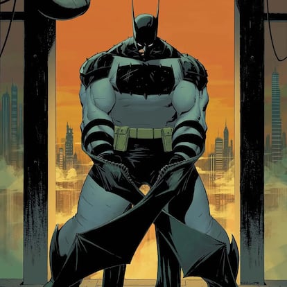 Detalle de la portada del primer número de 'Absolute Batman', de Scott Snyder y Nick Dragotta, editado por DC Comics.