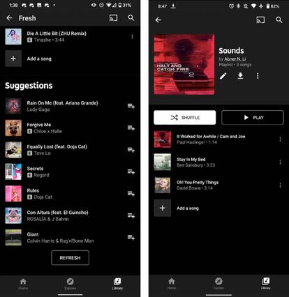 YouTube Music y sus nuevas funciones.