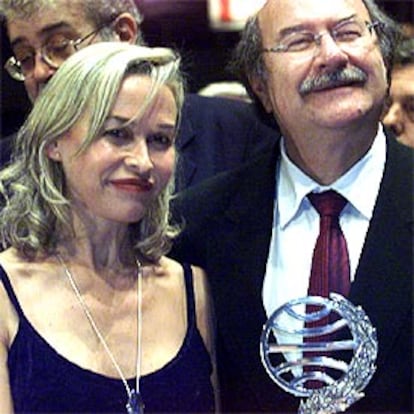 Susana Fortes y Antonio Skármeta, finalista y ganador del Planeta.