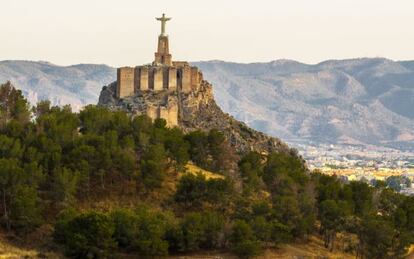 Panorámica del Cristo de Monteagudo, conocido como 'el Corcovado' de Murcia.