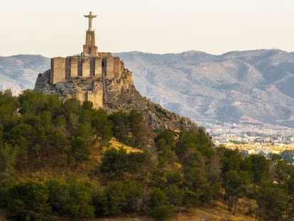 Panorámica del Cristo de Monteagudo, conocido como 'el Corcovado' de Murcia.