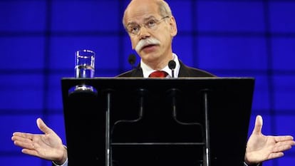 Dieter Zetsche, primer ejecutivo de Daimler, durante una junta de accionistas. 