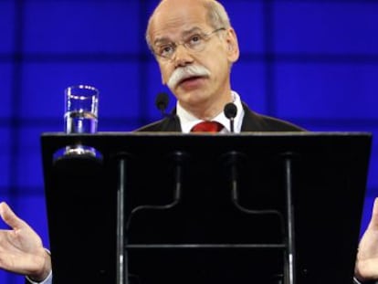 Dieter Zetsche, primer ejecutivo de Daimler, durante una junta de accionistas. 