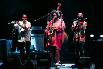 Actuaci&oacute;n de Kamasi Washington en el Primavera Sound.