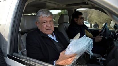 El presidente mexicano Andrés Manuel López Obrador, en Sonora, al norte del país. 