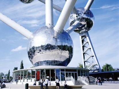 El Atomium, en Bruselas, construido en 1958 para la Exposici&oacute;n Universal.