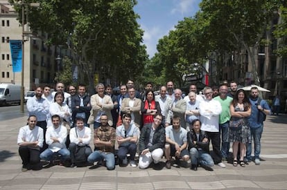 L'equip de Tast a la Rambla.