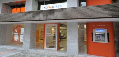 Fachada de una oficina de ING Direct.