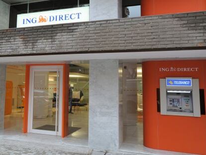 Fachada de una oficina de ING Direct.