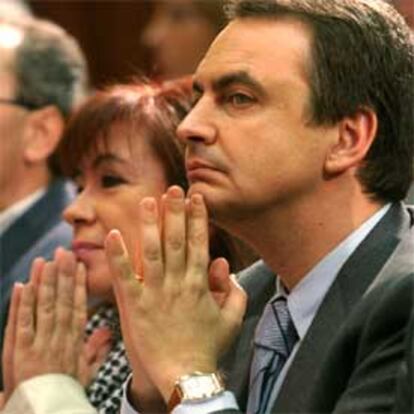 Zapatero, durante el acto de esta mañana en la Universidad Politécnica de Madrid.