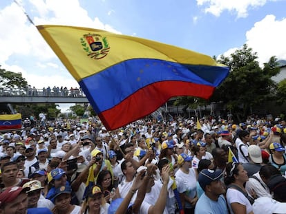 La protesta de la oposici&oacute;n venezolana, del 1 de septiembre. 