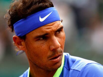 Nadal, durante el partido de cuartos frente a Carre&ntilde;o.