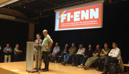 Participants a l'acte del FIENN a La Sedeta.