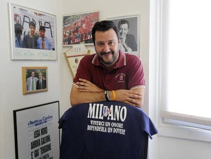  El presidente de la Liga Norte, Matteo Salvini. 