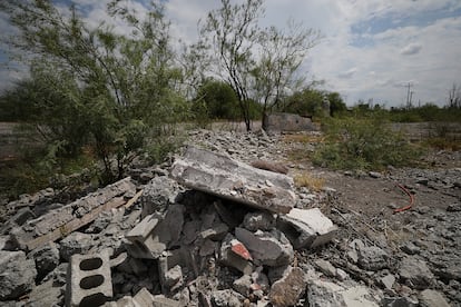 Las ruinas abandonadas de las minas de Guadalupe, donde una explosión de gas mató a 153 mineros en Barroterán, en 1969.