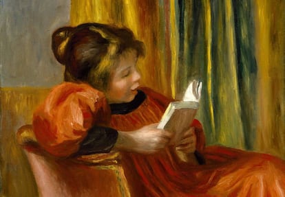 'Nena llegint', obra de Pierre-Auguste Renoir.