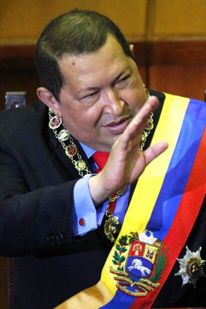 Chávez, ayer en el Tribunal Supremo en Caracas.