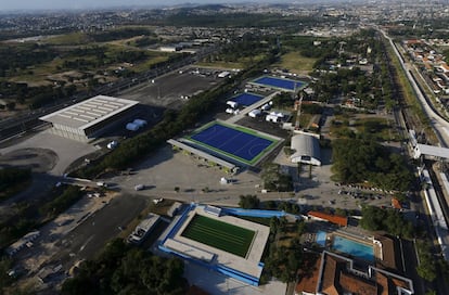 Vista aérea de las instalaciones del Parque Olímpico de Deodoro.