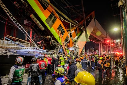 Colapso en la Línea 12 del metro de Ciudad de México