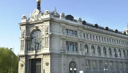 Fachada del Banco de Espa&ntilde;a. 