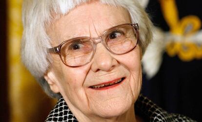 Harper Lee, en una recepción del expresidente de EE UU George Bush en 2007