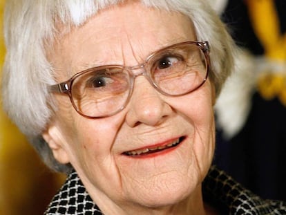 Harper Lee, en una recepción del expresidente de EE UU George Bush en 2007