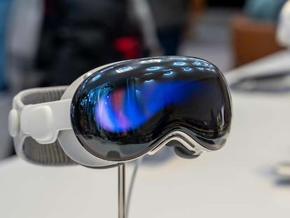 Frontal de las gafas Apple Vision Pro